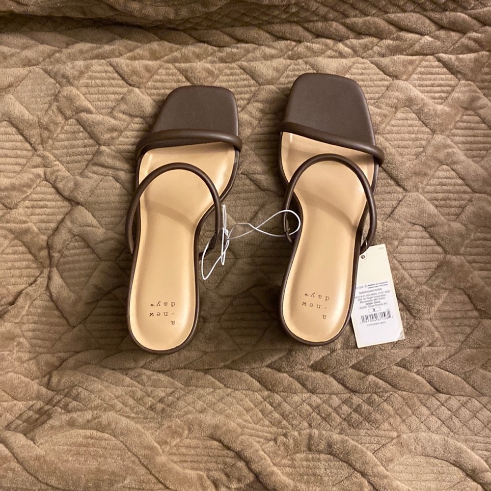 NEVER WORN Open Toe Heels